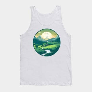 A Hobbit Shire landscape Tank Top